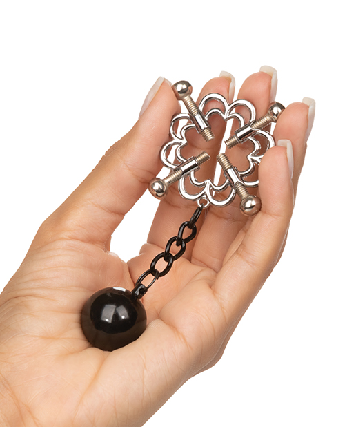 Nipple Grips 4-Point Weighted Nipple Press - Silver