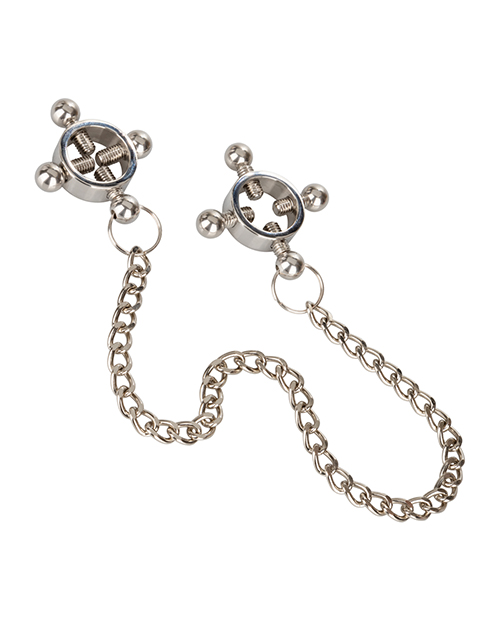 Nipple Grips 4-Point Nipple Press w/Chain - Silver
