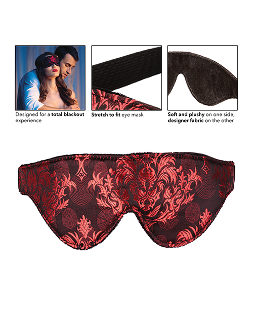 Scandal Black Out Eyemask -  Black/Red