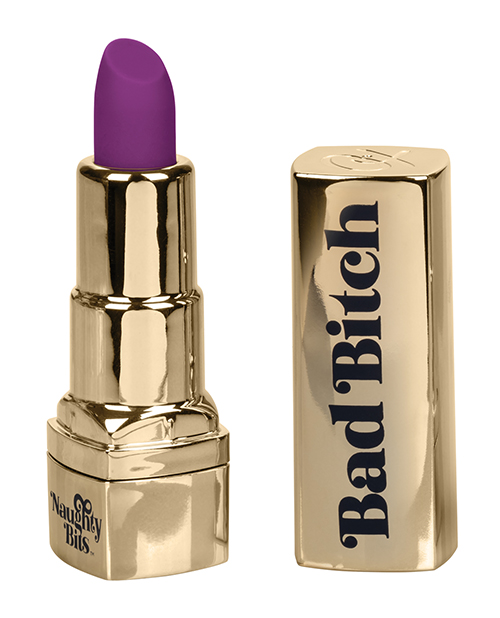 Naughty Bits Bad Bitch Lipstick Vibrator - Purple