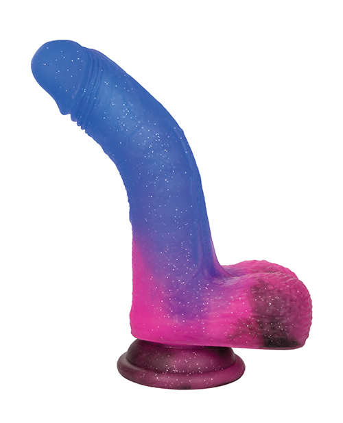 Naughty Bits Ombré Hombre Vibrating Dildo - Multi Color