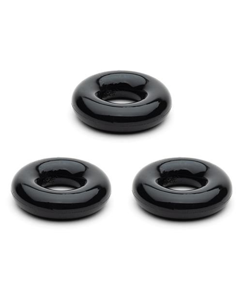 Sport Fucker Chubby Cockring Pack of 3 - Black