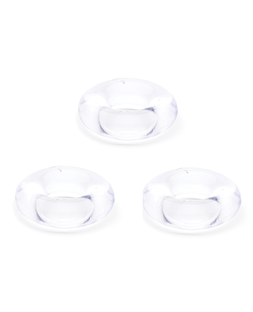 Sport Fucker Chubby Cockring Pack of 3 - Clear