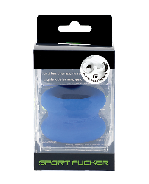 Sport Fucker Muscle Silicone Ball Stretcher - Blue