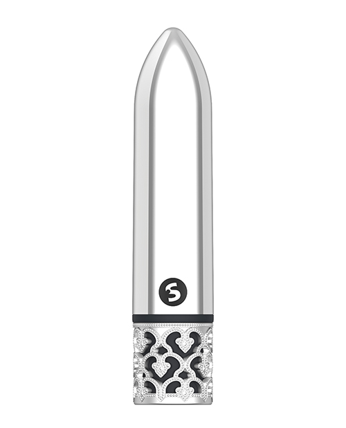Shots Royal Gem Glamour Rechargeable Bullet - Silver