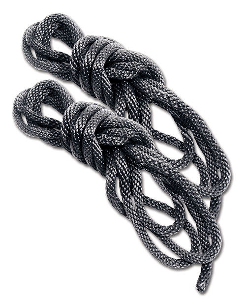 Sex & Mischief 6' Silky Rope - Black Pack of 2