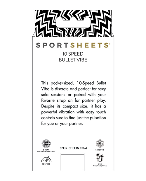 Sportsheets 10 Speed Bullet Vibe - Purple
