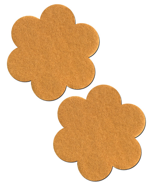 Pastease Basic Vegan Suede Flower - Nude O/S