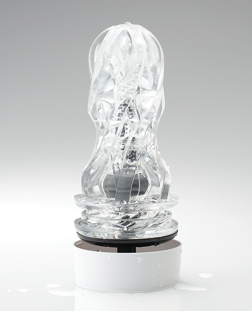 Tenga Aero Dial-Operated Suction Control Masturbator - Silver Ring