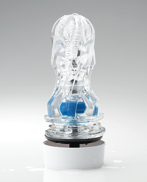 Tenga Aero Dial-Operated Suction Control Masturbator - Cobalt Ring