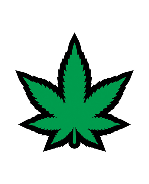 Wood Rocket Weed Pot Leaf Pin - Green