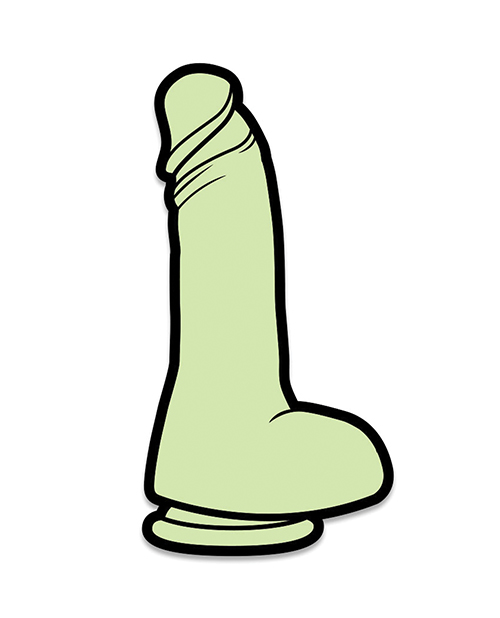Wood Rocket Sex Toy Dildo Pin - Glow in the Dark