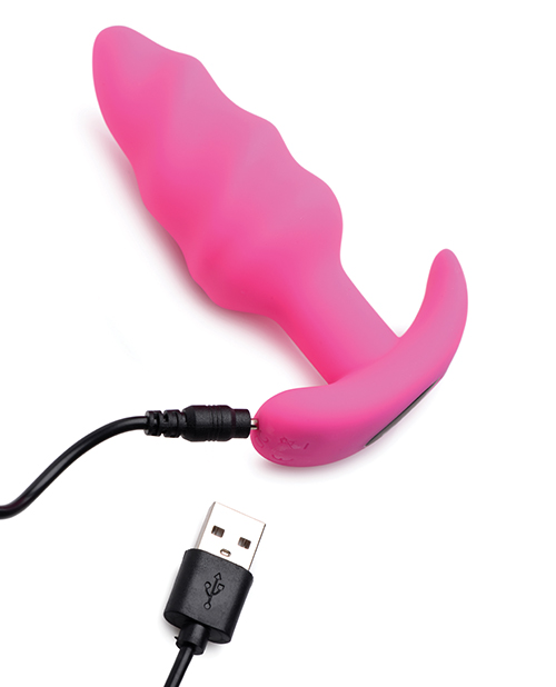 Bang! 21X Vibrating Butt Plug w/Remote Control - Pink