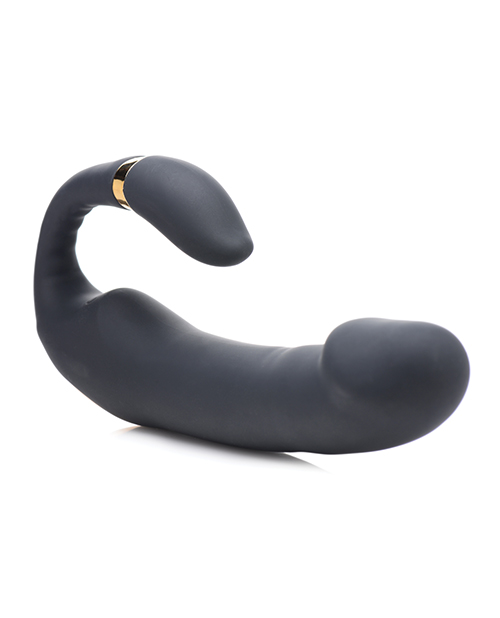 Inmi 10x Pleasure Pose Come Hither Vibe w/Poseable Clit Stimulator - Black