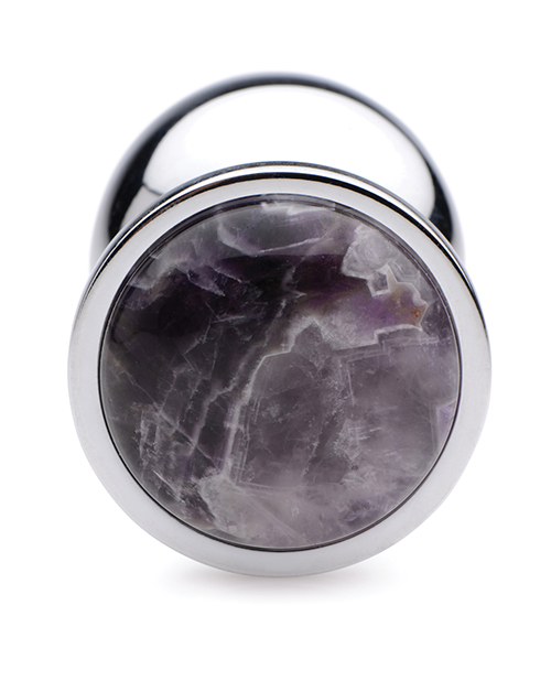 Booty Sparks Gemstones Amethyst Gem Anal Plug - Large