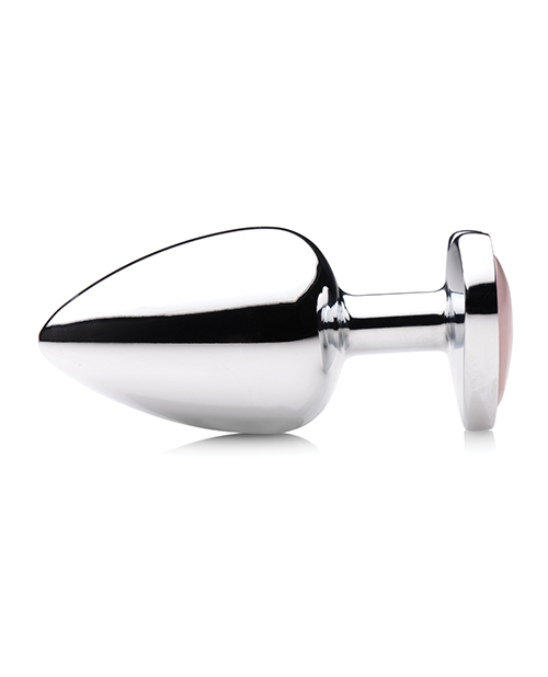 Booty Sparks Gemstones Rose Quartz Heart Anal Plug - Large