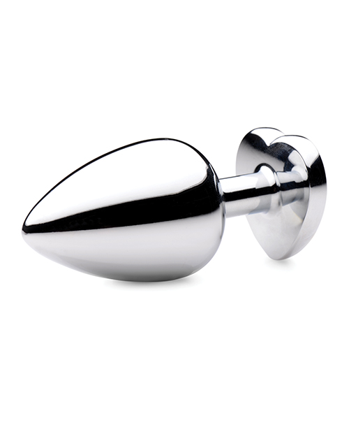 Booty Sparks Gemstones Rose Quartz Heart Anal Plug - Large