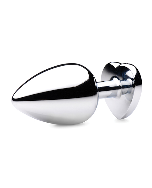 Booty Sparks Gemstones Turquoise Heart Anal Plug - Large