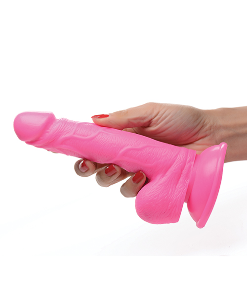 Pop Peckers 6.5" Dildo w/Balls - Pink