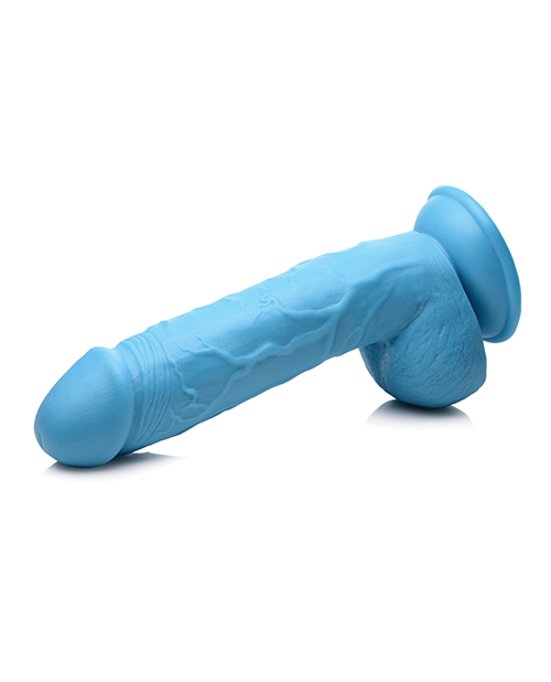 Pop Peckers 8.25" Dildo w/Balls - Blue
