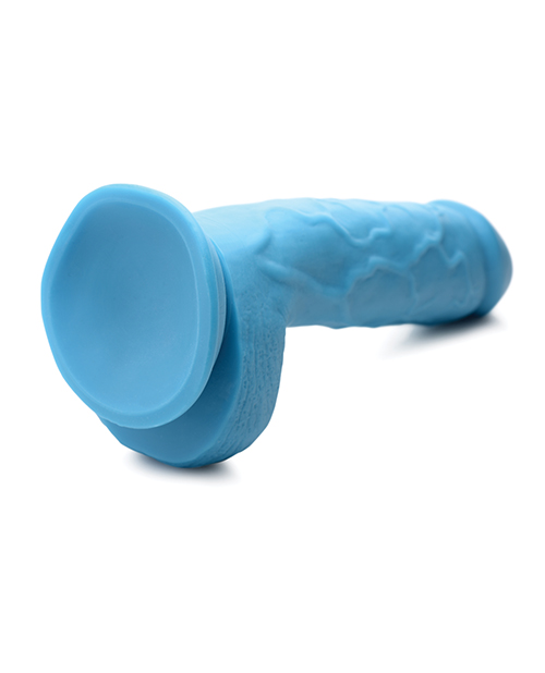 Pop Peckers 8.25" Dildo w/Balls - Blue
