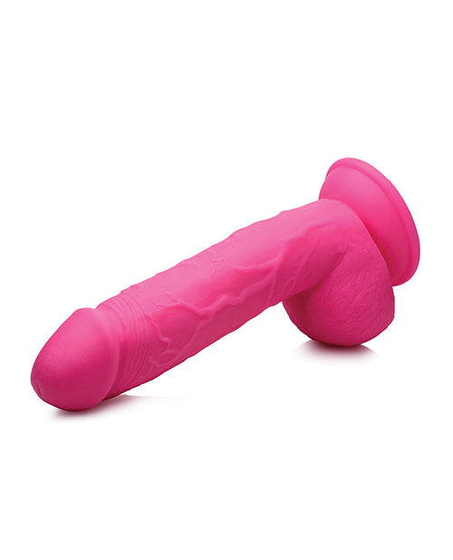 Pop Peckers 8.25" Dildo w/Balls - Pink