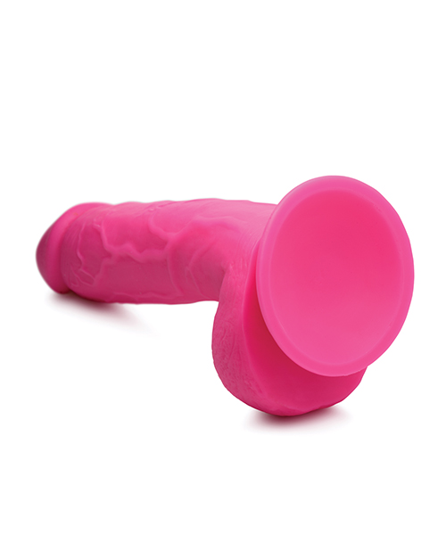 Pop Peckers 8.25" Dildo w/Balls - Pink