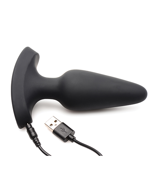 Booty Sparks Laser Heart Anal Plug w/Remote - Medium