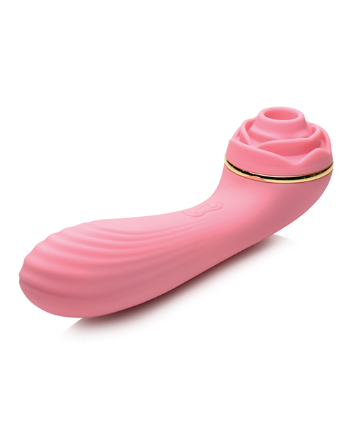 Inmi Bloomgasm Passion Petals Rose 10X Suction & Vibrator - Pink