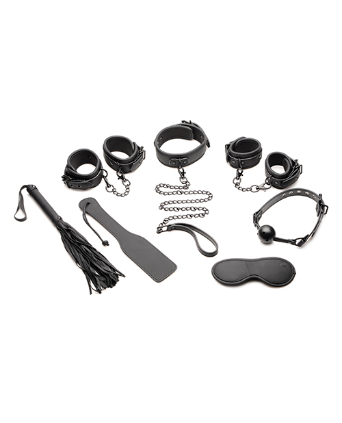 Master Series 10 pc Deluxe Bondage Set - Black