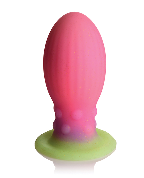 Creature Cocks Glow in the Dark Xeno Silicone Egg - Large Multi Color