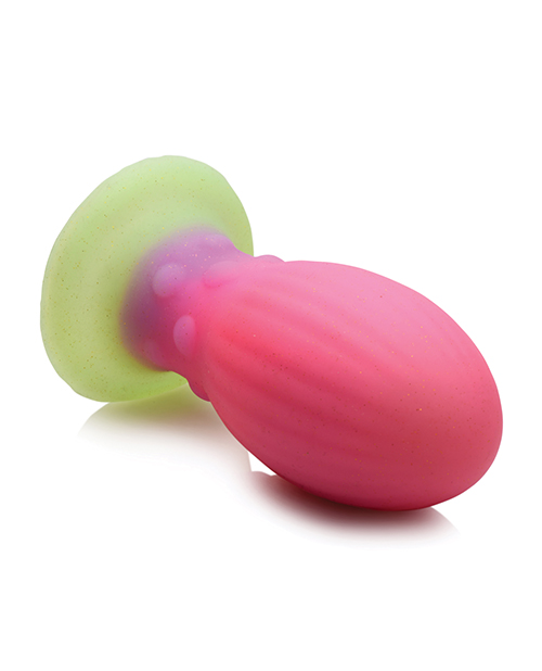 Creature Cocks Glow in the Dark Xeno Silicone Egg - Large Multi Color
