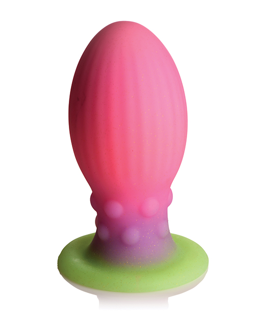 Creature Cocks Glow in the Dark Xeno Silicone Egg - XL Multi Color