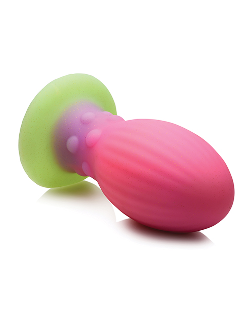 Creature Cocks Glow in the Dark Xeno Silicone Egg - XL Multi Color
